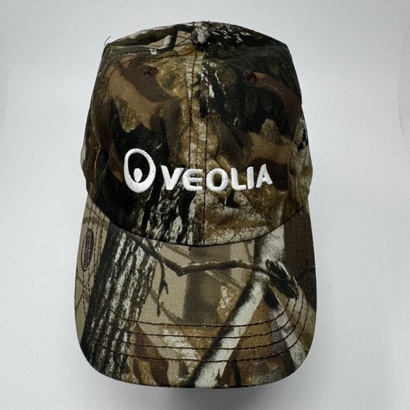 Veolia Realtree Hardwoods Camo Hat Mens Adjustable Strapback Baseball Cap Camo